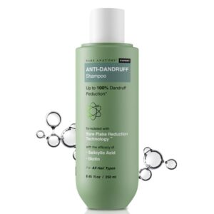 Anti-dandruff shampoo: Reduces dandruff, strengthens hair, removes flakes & itching. Salicylic Acid & Biotin. All hair types. 250ml.