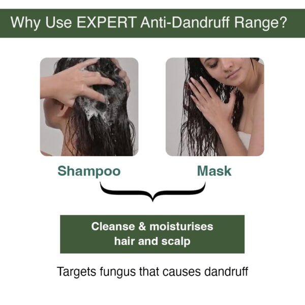 Anti-dandruff shampoo: Reduces dandruff, strengthens hair, removes flakes & itching. Salicylic Acid & Biotin. All hair types. 250ml. - Image 4